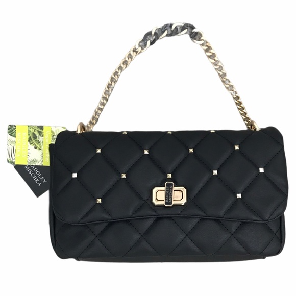 Badgley Mischka Handbags - NWT Badgley Mischka Crossbody/Hand Bag w/diamond quilted & studs on cover